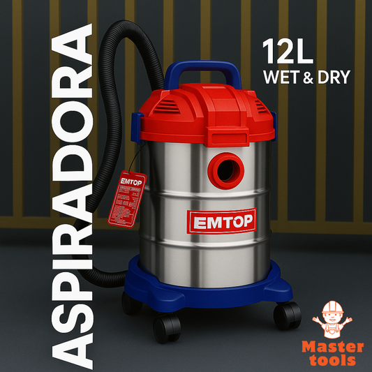 Aspiradora de 12L de la marca EMTOP ORIGINAL