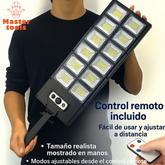 Lámpara solar W789B-6 💡🔦 - Incluye Control Remoto