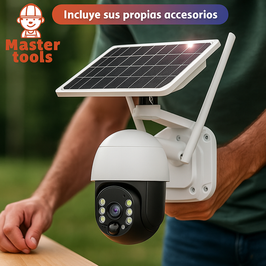 📦 Cámara IP 1080P con Panel Solar – Seguridad Autónoma y Eficiente