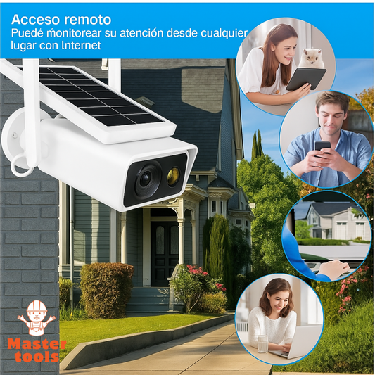 Cámara Solar Inteligente IP66 – Conexión WiFi y Panel Solar Integrado